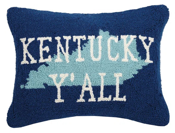 Kentucky Y'all Hook Throw Pillow-Peking Handicraft-The Bugs Ear