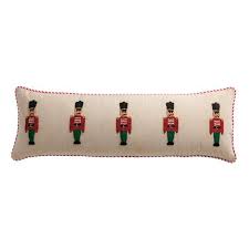 Long Beaded Nutcracker Pillow Mud Pie-Mud pie-The Bugs Ear
