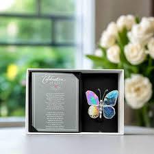 Celebration Of Life Gift: Sympathy Glass Butterfly-THe Grandparent Gift Co.-The Bugs Ear