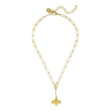 Susan Shaw Bee Paperclip Necklace-Susan Shaw-The Bugs Ear