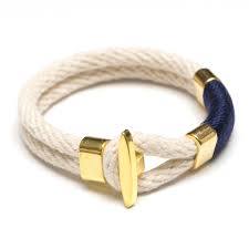 Cambridge Ivory, Navy and Gold Bracelet-Allison Cole Jewelry-The Bugs Ear