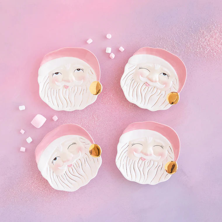 Papa Noel in Pink Cookie Plate-One Hundred 80-The Bugs Ear