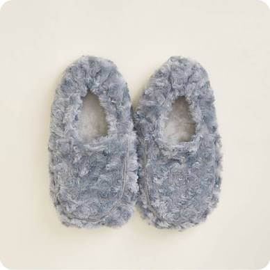 Warmies Curly Gray Slippers-Warmies-The Bugs Ear