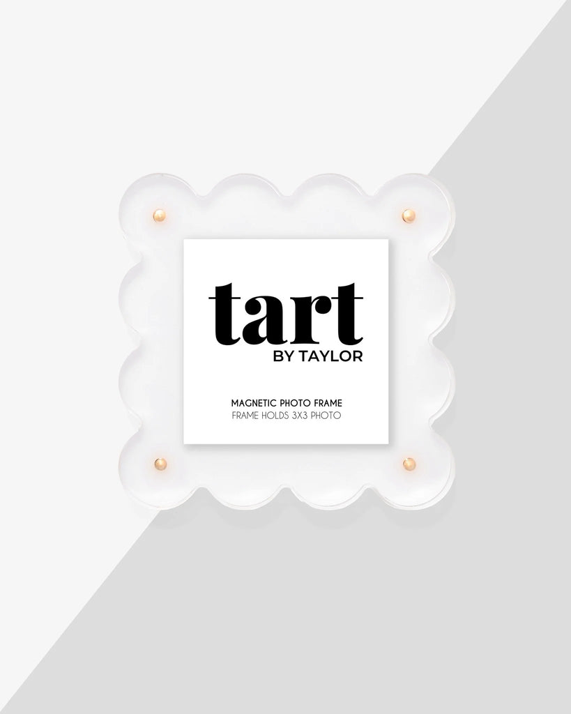 White Mini Acrylic Picture Frame-Tart By Taylor-The Bugs Ear
