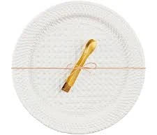 Woven Stoneware Platter Set Mud Pie-Mud pie-The Bugs Ear