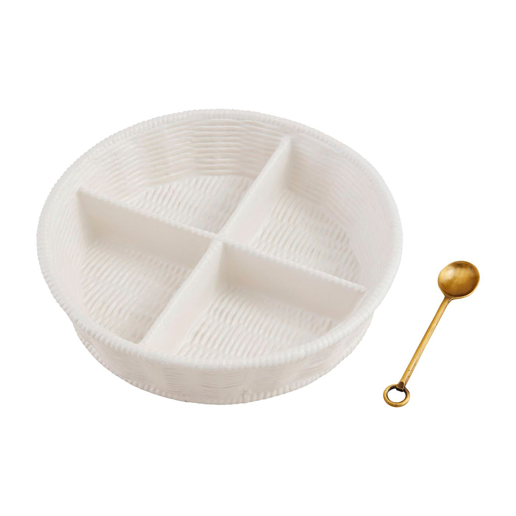 Woven Stoneware Tidbit Server Set Mud Pie-Mud pie-The Bugs Ear