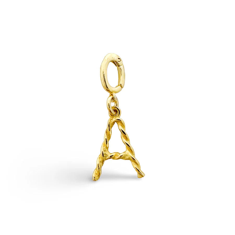 Alphabet Classic Gold Charms Ethicgoods-Ethicgoods-The Bugs Ear