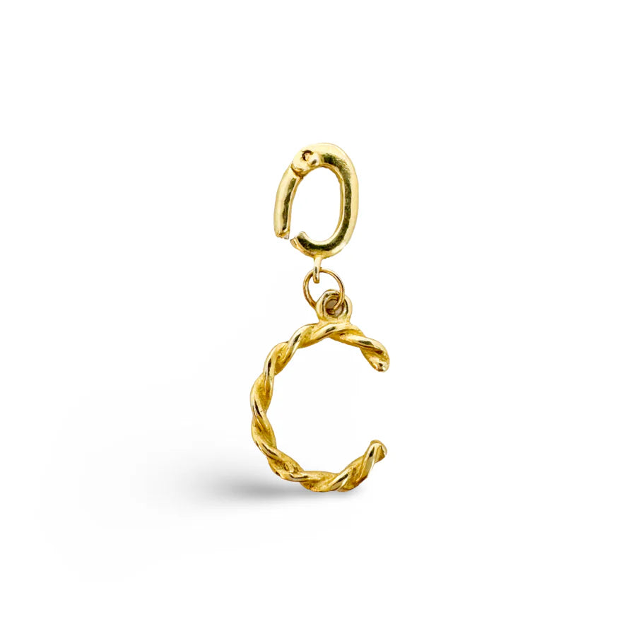 Alphabet Classic Gold Charms Ethicgoods-Ethicgoods-The Bugs Ear