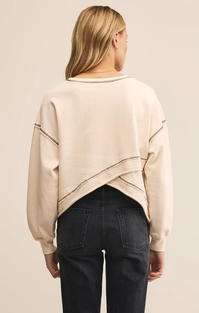 Z Supply Fan Club Sweatshirt in Crystal-Z Supply-The Bugs Ear