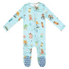 Copper Pearl Tanner Zip-Up Footie Pajamas-Copper Pearl-The Bugs Ear
