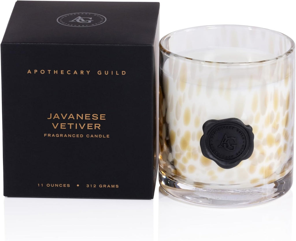 Zodax Apothecary Guild Scented Opal Glass Jar Candle in Javanese Vetiver-Zodax-The Bugs Ear
