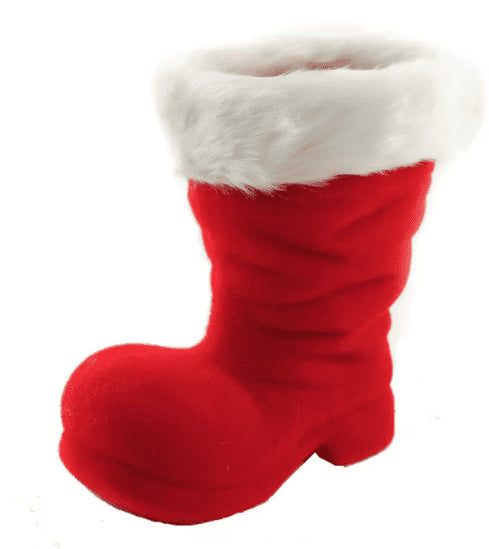 Flocked Red Santa Boot-One Hundred 80-The Bugs Ear