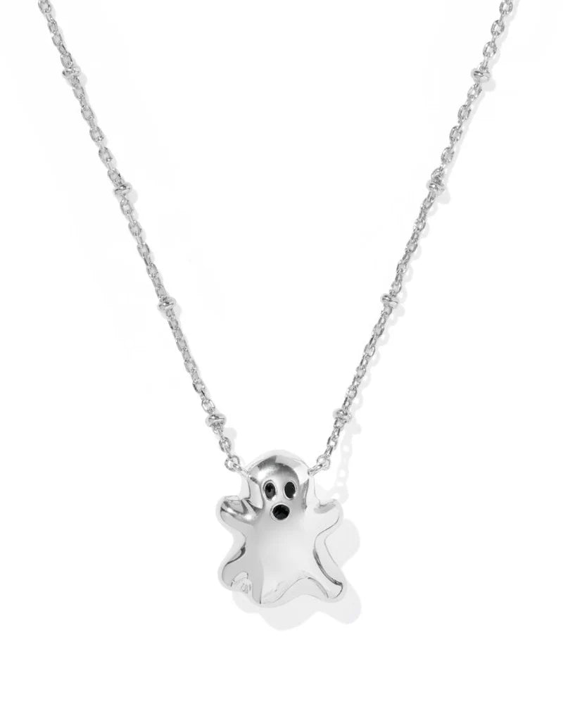 Kendra Scott Reversible Ghost Silver Pendant Necklace-Kendra Scott-The Bugs Ear