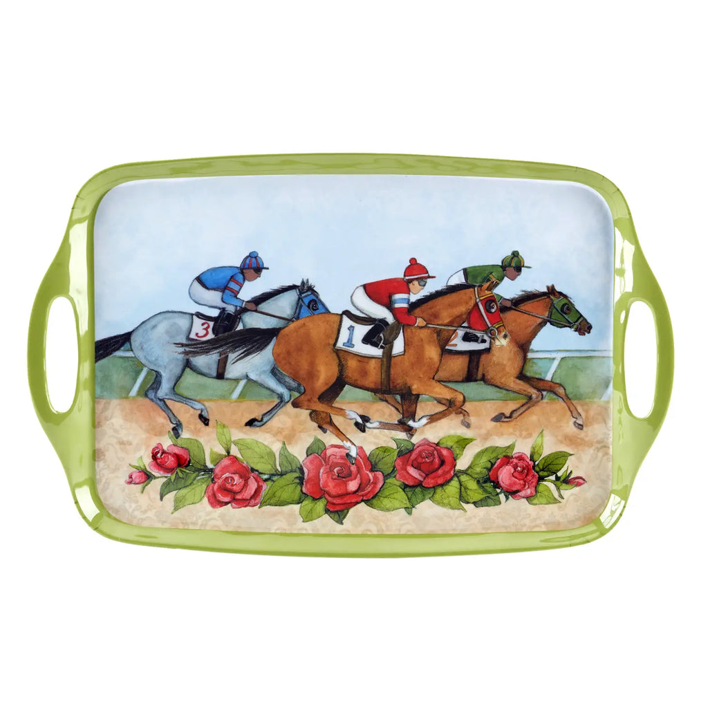 Certified International Day at the Races Melamine Rectangular Tray-Certified International-The Bugs Ear