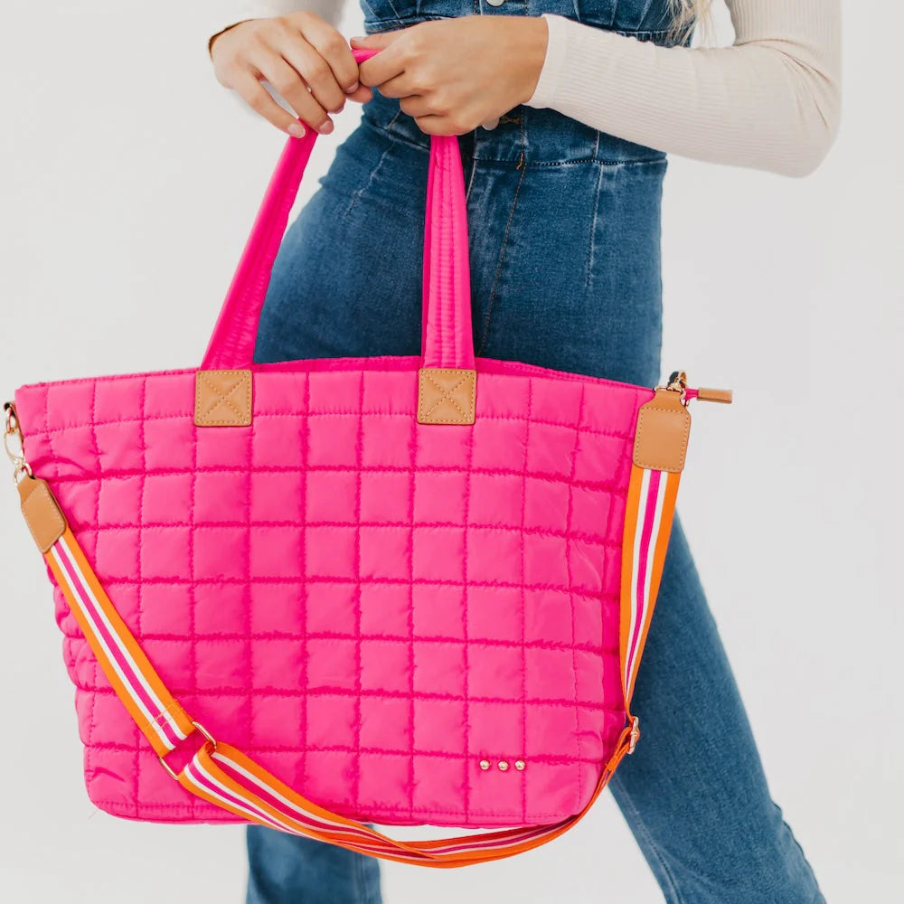 Day Dreamer Quilted Tote Bag-Pretty Simple-The Bugs Ear