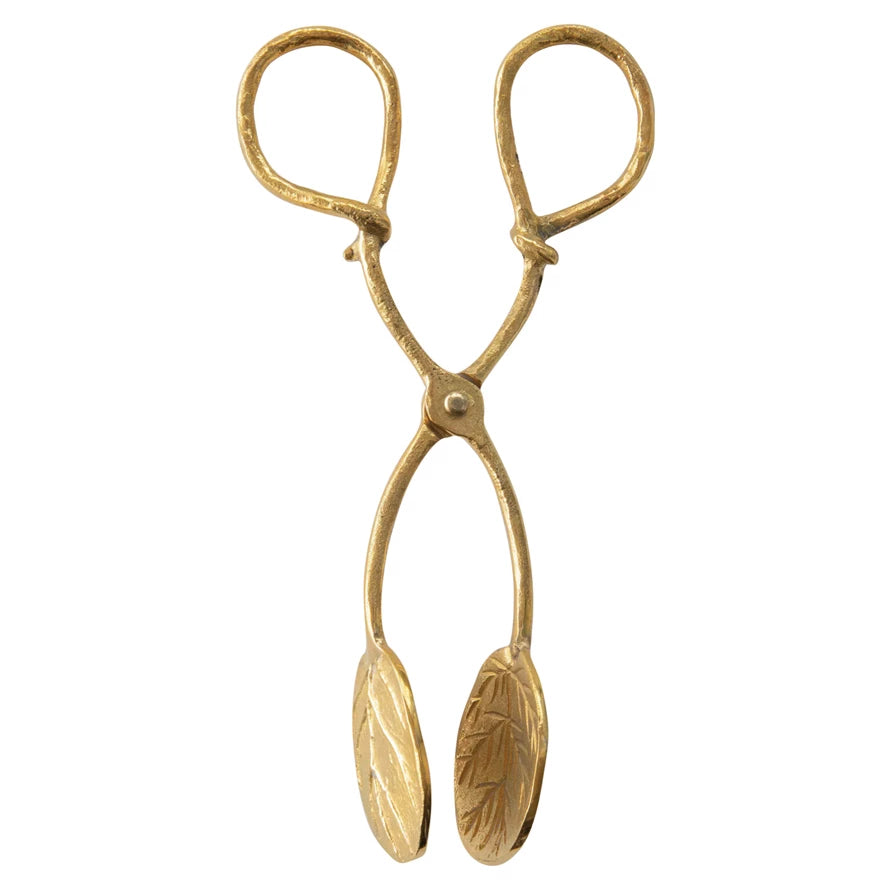 Brass Leaf Tongs-Creative Co-op-The Bugs Ear