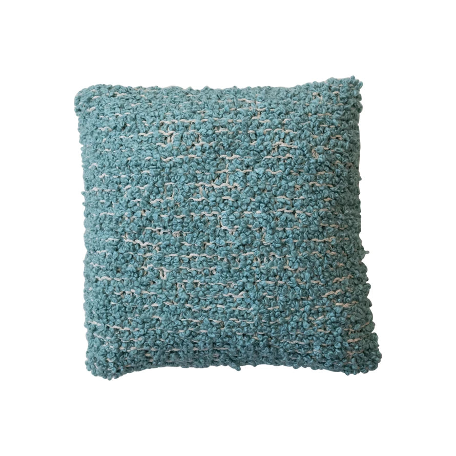 Square Woven Cotton Blend Bouclé Pillow-Creative Co-op-The Bugs Ear