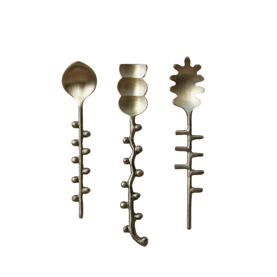 Brass Formed Spoons-Creative Co-op-The Bugs Ear