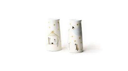 Coton Colors O Holy Night Pedestal Salt and Pepper Shaker Set-Coton Colors-The Bugs Ear