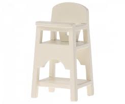 High Chair in Off White Maileg-Maileg-The Bugs Ear