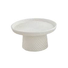 Small Woven Ceramic Pedestal Mud Pie-Mud pie-The Bugs Ear