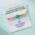 Holy Water Lucky Shamrock Bracelet in Gold-Holy Water Bracelet-The Bugs Ear