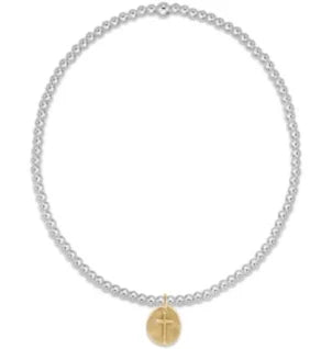 Enewton Classic Sterling Mixed Metal 2mm Bead Bracelet Inspire Small Gold Charm-Enewton-The Bugs Ear