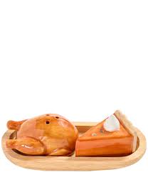 Mini Thanksgiving Salt And Pepper Set Mud Pie-Mud pie-The Bugs Ear