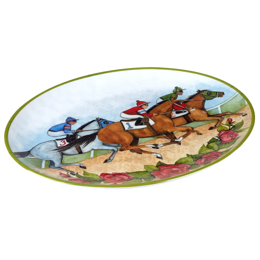 Certified International Day at the Races Melamine Oval Platter-Certified International-The Bugs Ear