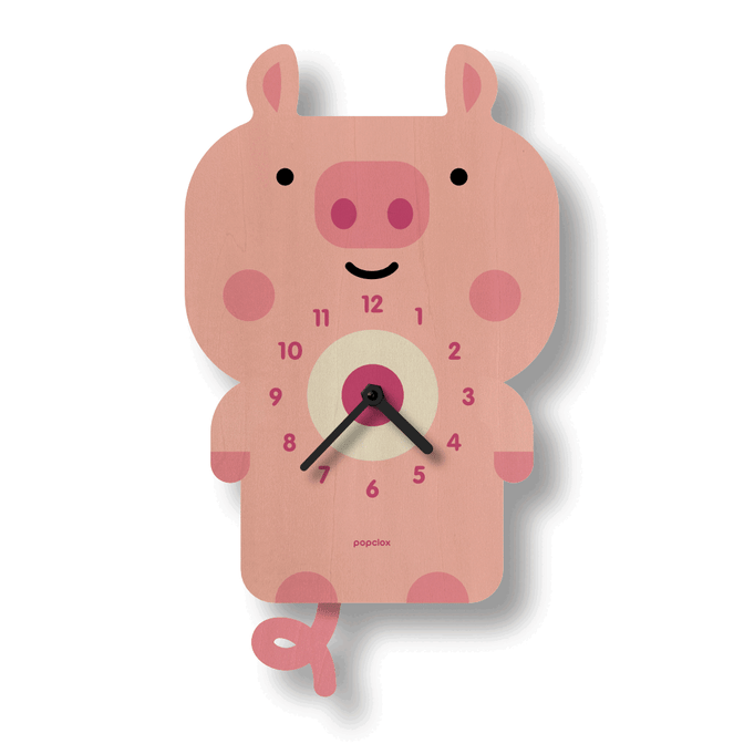 Pig Pendulum Clock-Popclox-The Bugs Ear