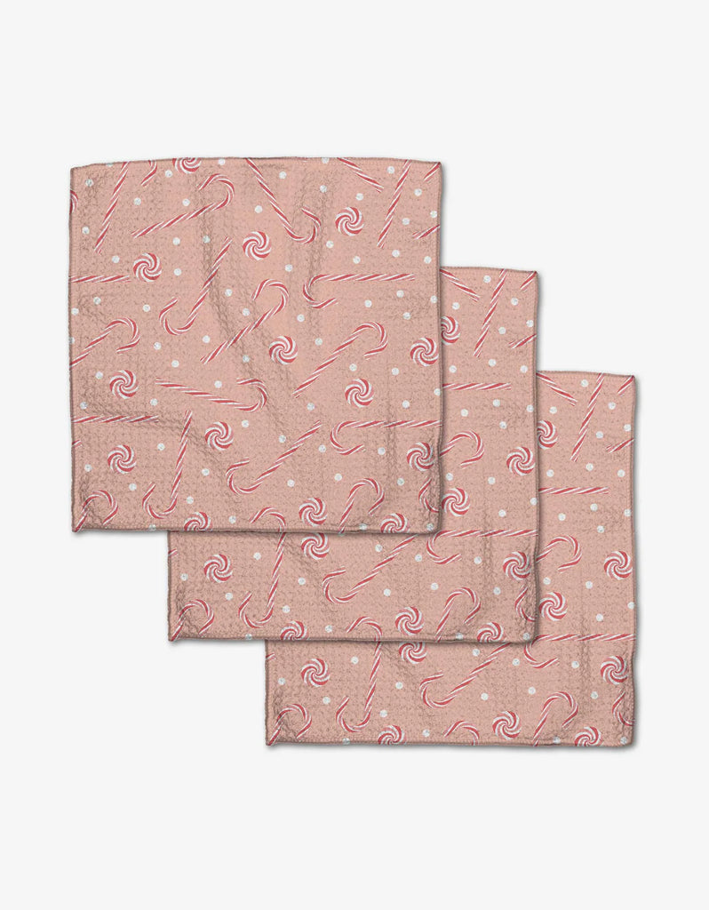 Geometry Dishcloth Set Pink Peppermint-Geometry Towel-The Bugs Ear