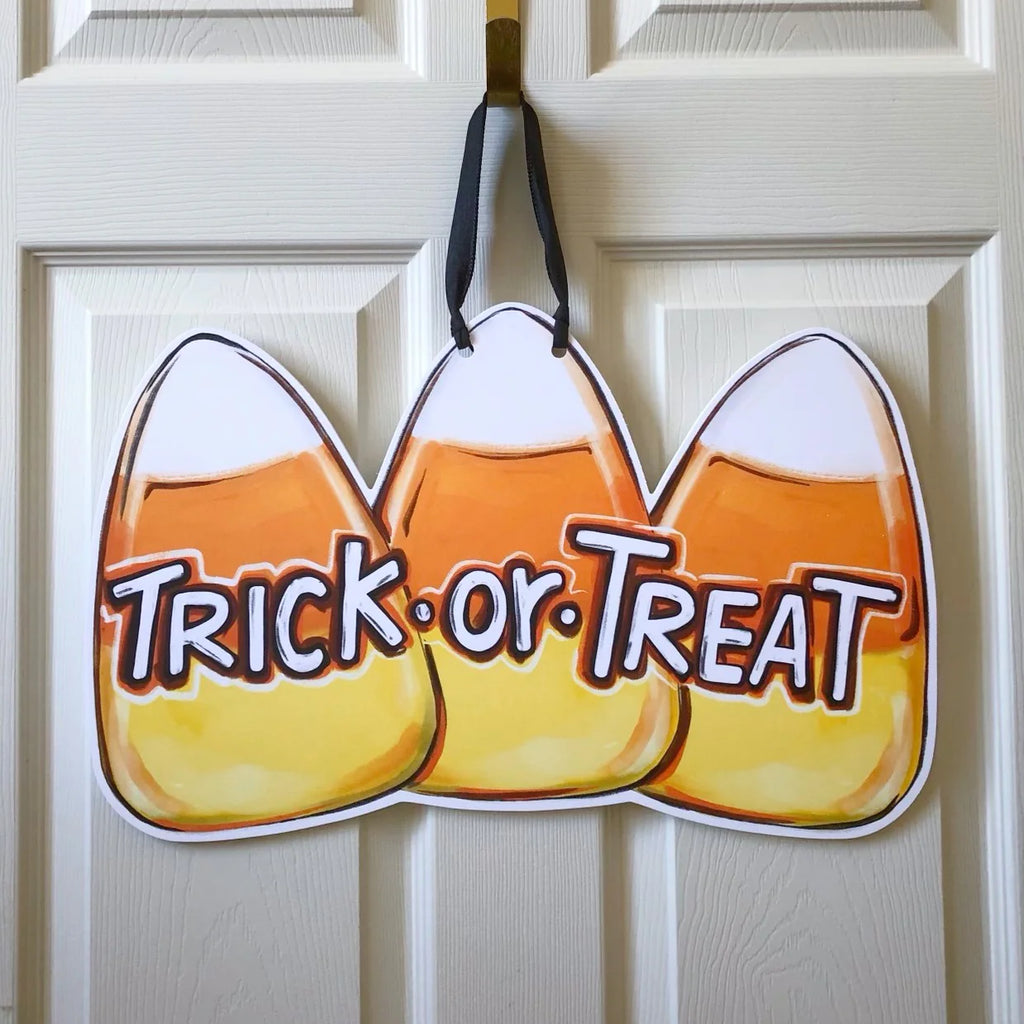 Candy Corn Trick-or-Treat Door Hanger-Home Malone-The Bugs Ear