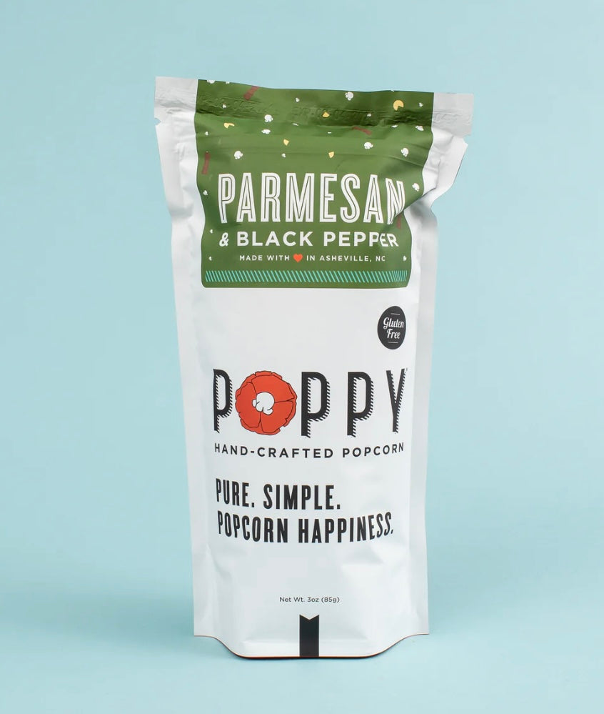 Parmesan and Black Pepper Market Bag-Poppy Popcorn-The Bugs Ear