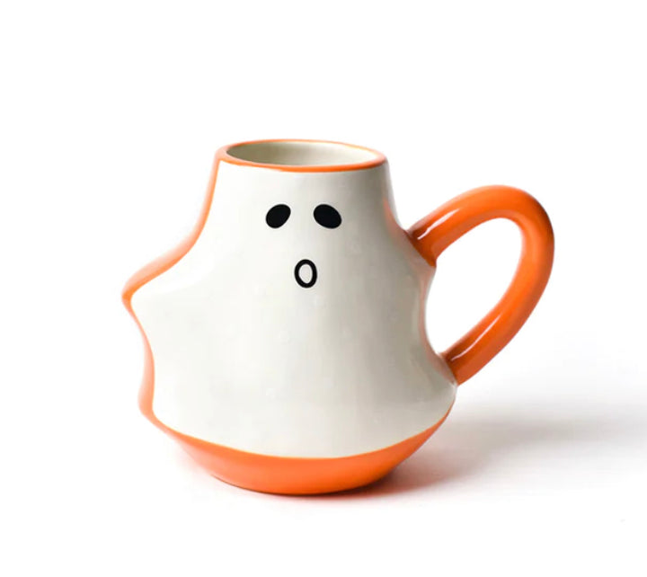Happy Everything Ghost Shaped Mug-Happy Everything-The Bugs Ear