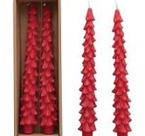 Tree Shaped Taper Candles-Creative Co-op-The Bugs Ear