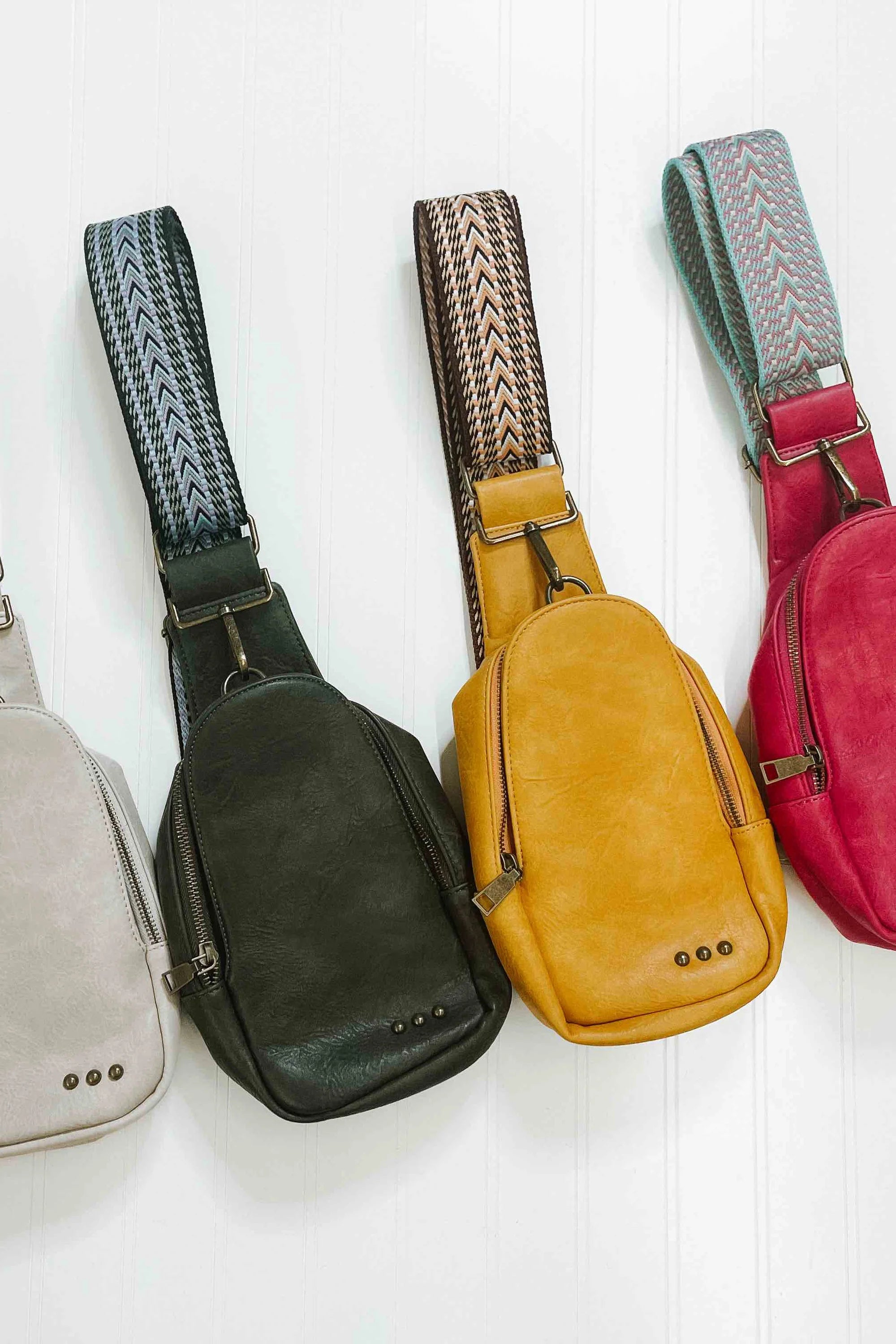 Jordan Sling Bag Pretty Simple Assorted Colors Dark Chestnut