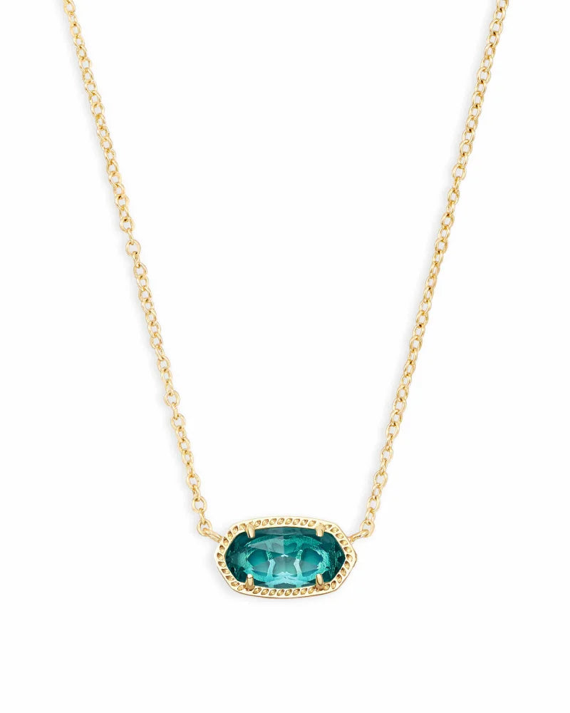 Kendra Scott Elisa Pendant Necklace in London Blue-Kendra Scott-The Bugs Ear