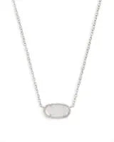 Kendra Scott Elisa Silver Pendant Necklace in Iridescent Drusy-Kendra Scott-The Bugs Ear