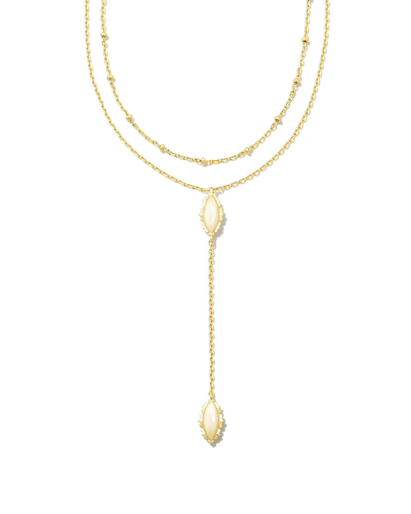 Kendra Scott Genevieve Multi Strand Y Necklace in Gold-Kendra Scott-The Bugs Ear