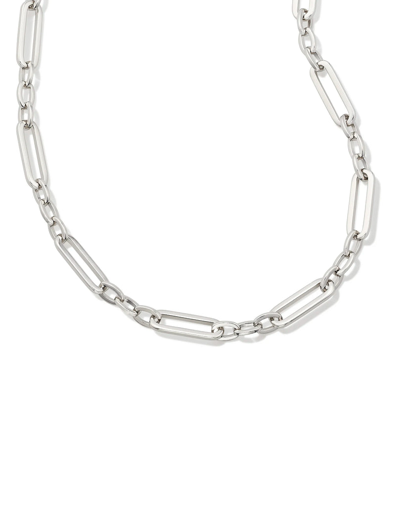 Kendra Scott Heather Link and Chain Necklace in Silver-Kendra Scott-The Bugs Ear