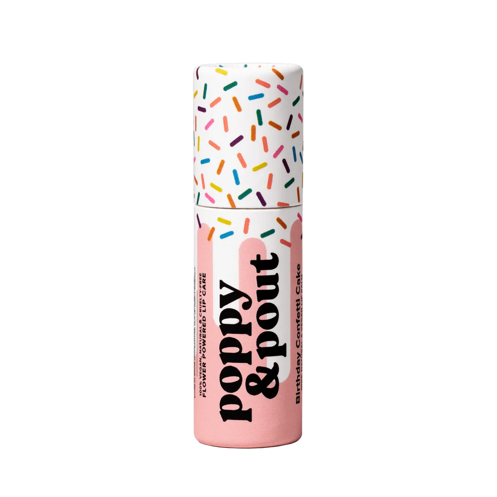 Lip Balm in Birthday Confetti Cake Pink
