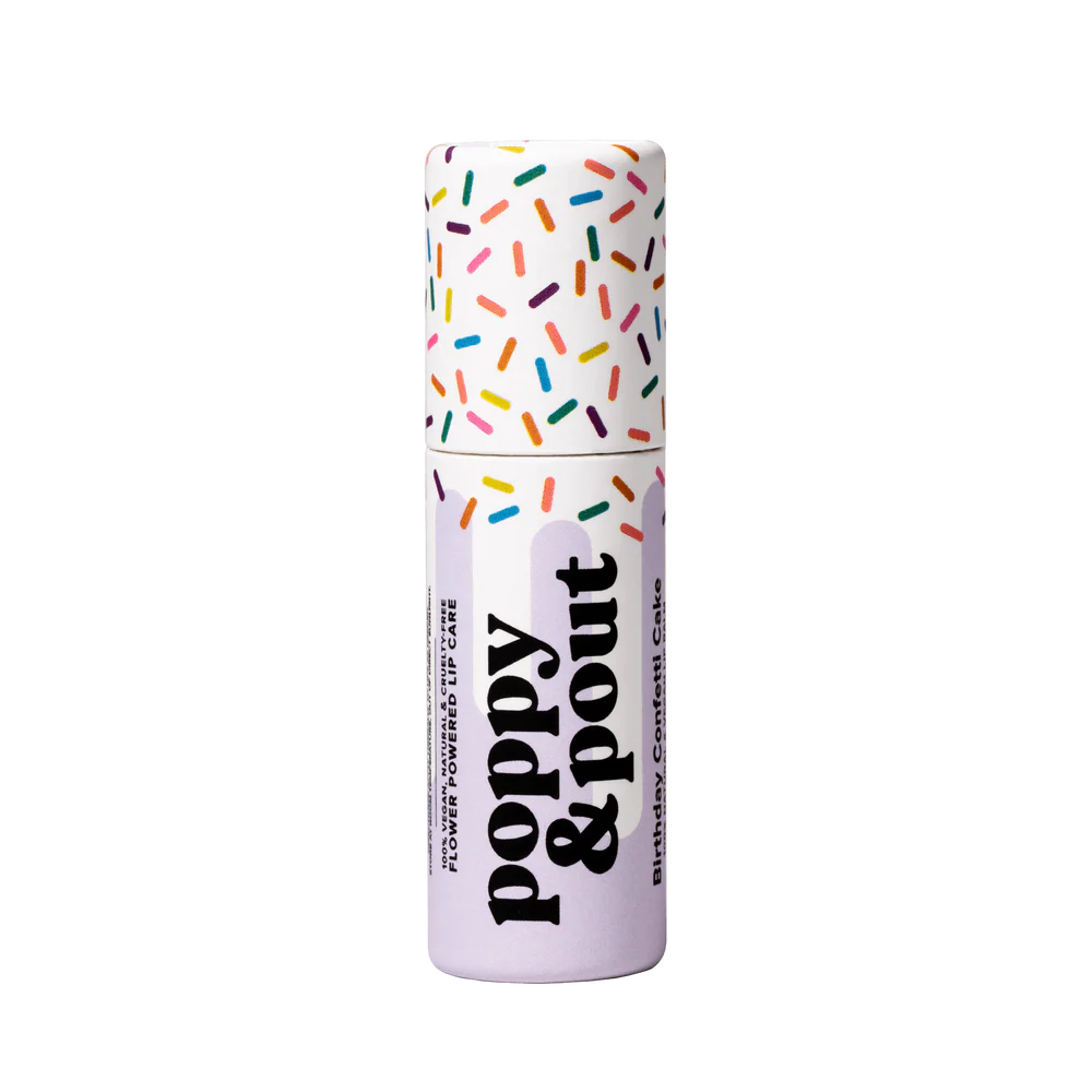 Lip Balm in Birthday Confetti Cake Purple