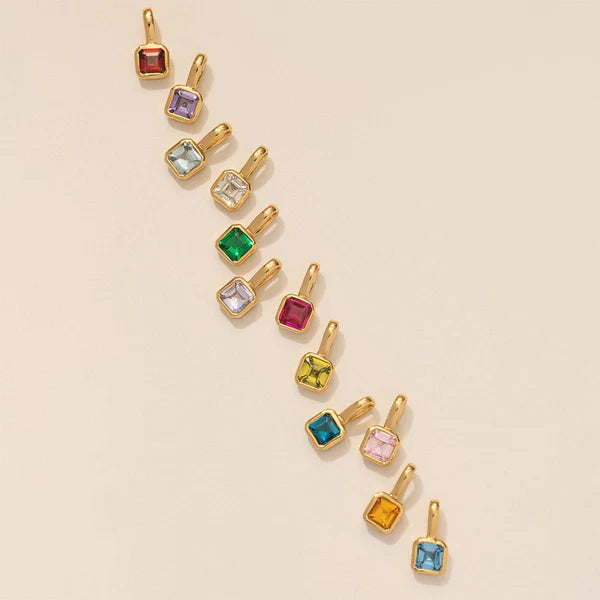 Birthstone Charms in Gold-Made By Mary-The Bugs Ear