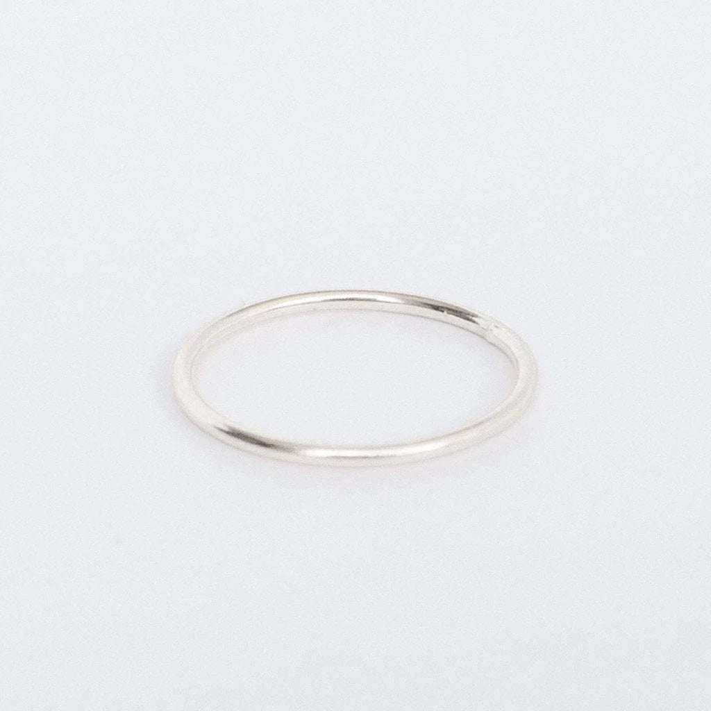 Round Stacking Ring in Silver-Made By Mary-The Bugs Ear