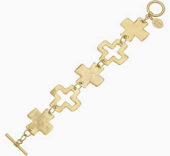 Susan Shaw Linked Cross Toggle Bracelet-Susan Shaw-The Bugs Ear