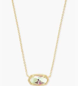 Kendra Scott Elisa Gold Pendant Necklace in Dichroic Glass-Kendra Scott-The Bugs Ear