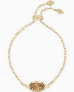 Kendra Scott Elaina Gold Adjustable Chain Bracelet in Citrine-Kendra Scott-The Bugs Ear