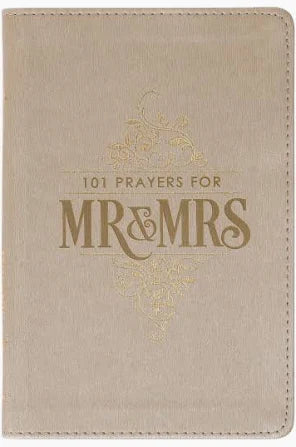 101 Prayers for Mr. & Mrs. Gold Faux Leather Prayer Book-Christian Art-The Bugs Ear