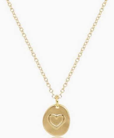Enewton 16" Necklace Gold Inspire Love Small Gold Charm-Enewton-The Bugs Ear