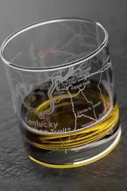 Kentucky Bourbon Trail Map Rocks Glass-Well Told-The Bugs Ear